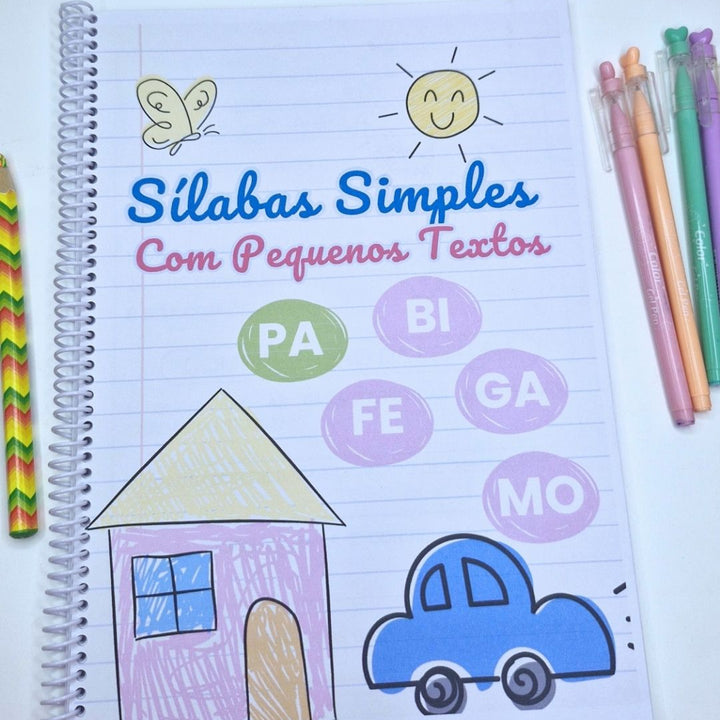 Apostila sílabas simples com textos
