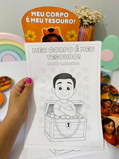 Luva maio laranja 2